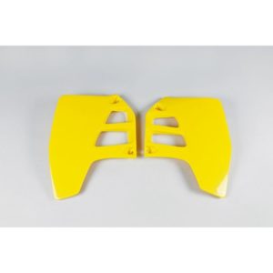 Plásticos laterales de radiador UFO Suzuki amarillo SU02909-101
