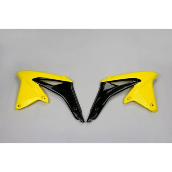 Plásticos laterales de radiador UFO Suzuki amarillo SU04927-102