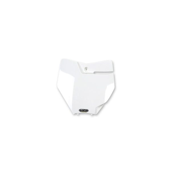 Portanúmeros delantero UFO KTM blanco KT04063-047