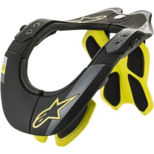 Protector de cuello Alpinestars BNS TECH-2 V BLACK YELLOW FLUO