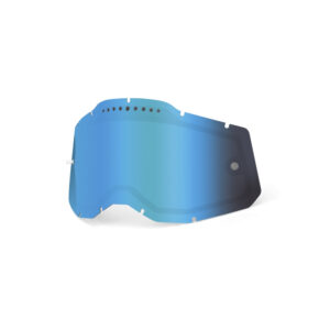 RECAMBIO 100% LENTE DUAL VENTED MODELOS 2 AZUL ESPEJO