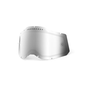 RECAMBIO 100% LENTE DUAL VENTED MODELOS 2 PLATA ESPEJO