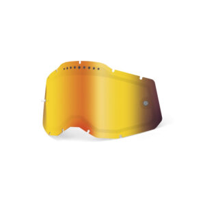 RECAMBIO 100% LENTE DUAL VENTED MODELOS 2 ROJO ESPEJO