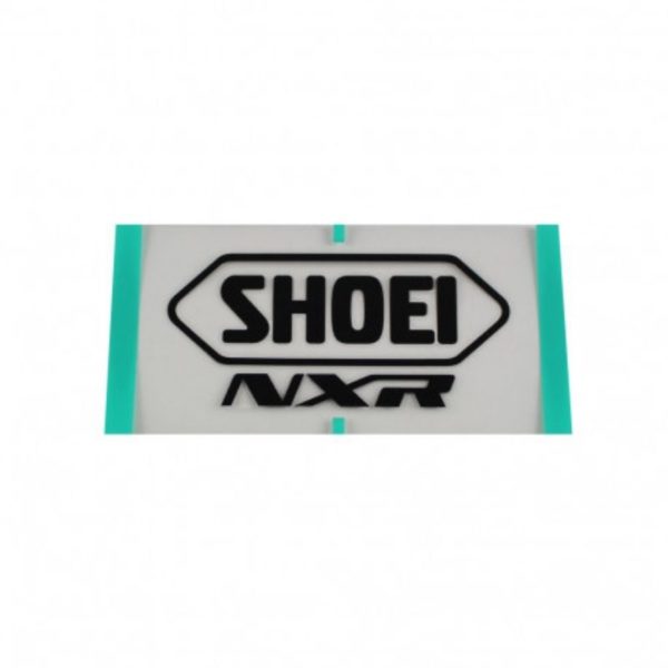 RECAMBIO SHOEI LOGO POSTERIOR NXR NEGRO MATE