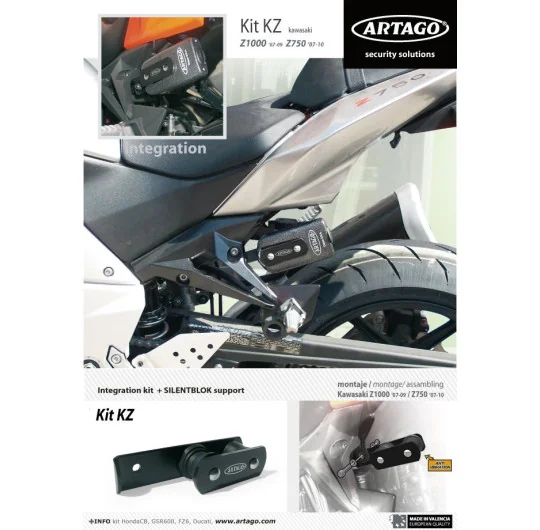 Kit INTEGRATION 69, Kawasaki Z1000'07-09, Z750 '07>