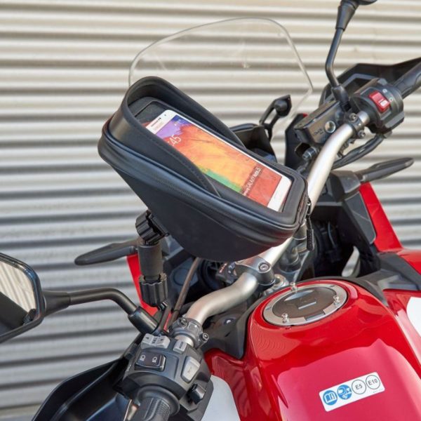 SOPORTE SMARTPHONE SG76 CON BOLSILLO, 180 x 90 mm - RETROVISOR
