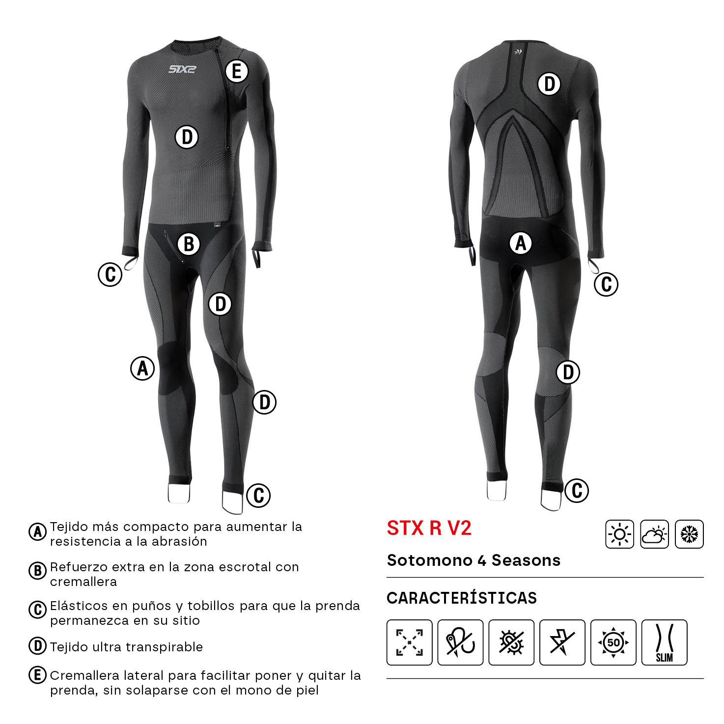SOTOMONO SIXS 4 SEASONS STX R V2 CARBONO NEGRO