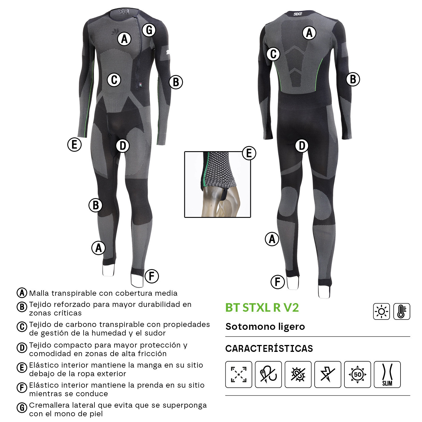 SOTOMONO SIXS LIGHT BT STXL R V2 CARBONO NEGRO