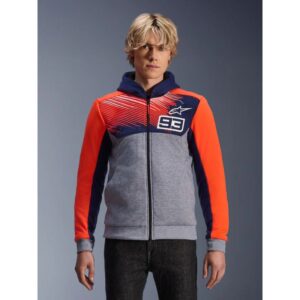 Sudadera Alpinestar MM93 Chrome V2 Blue Navy Gray Mel Red Fluo