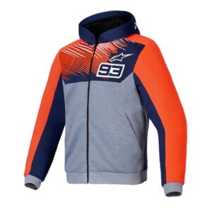 Sudadera Alpinestar MM93 Chrome V2 Blue Navy Gray Mel Red Fluo