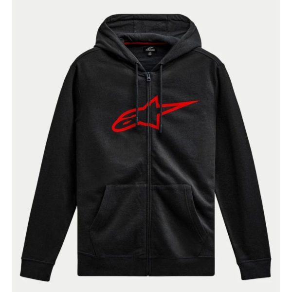 Sudadera Alpinestars AGELESS ZIP BLACK RED