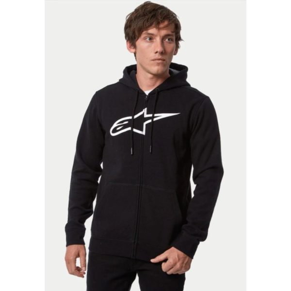 Sudadera Alpinestars AGELESS ZIP   BLACK WHITE