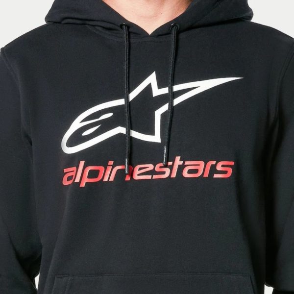 Sudadera Alpinestars ALWAYS V3 BLACK WHITE RED