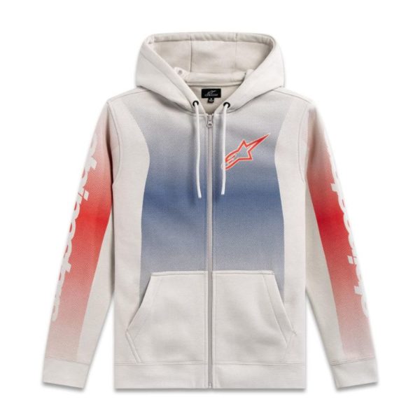 Sudadera Alpinestars ARISING OFF WHITE BLUE RED