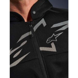 Sudadera Alpinestars CHROME SUPERAIRFLOW BLACK DARK GRAY WHITE