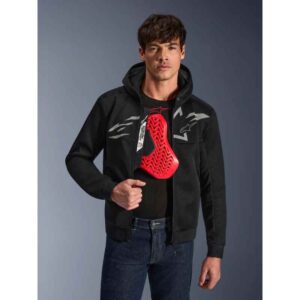 Sudadera Alpinestars CHROME SUPERAIRFLOW BLACK DARK GRAY WHITE