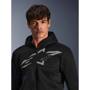 Sudadera Alpinestars CHROME SUPERAIRFLOW BLACK DARK GRAY WHITE