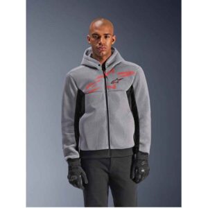 Sudadera Alpinestars CHROME SUPERAIRFLOW BLACK MID GRAY RED FLUO