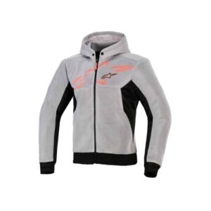 Sudadera Alpinestars CHROME SUPERAIRFLOW BLACK MID GRAY RED FLUO