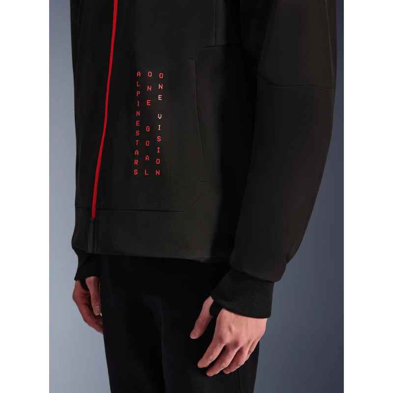 Sudadera Alpinestars RADIUM TECH BLACK BRIGHT RED