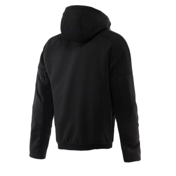 Sudadera Dainese FURRY SAFETY FULL ZIP BLACK WHITE