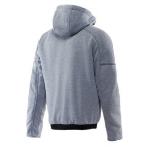 Sudadera Dainese FURRY SAFETY FULL ZIP GREY-MELANGE BLACK