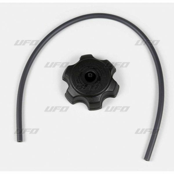 Tapón depósito UFO negro tipo Honda CR