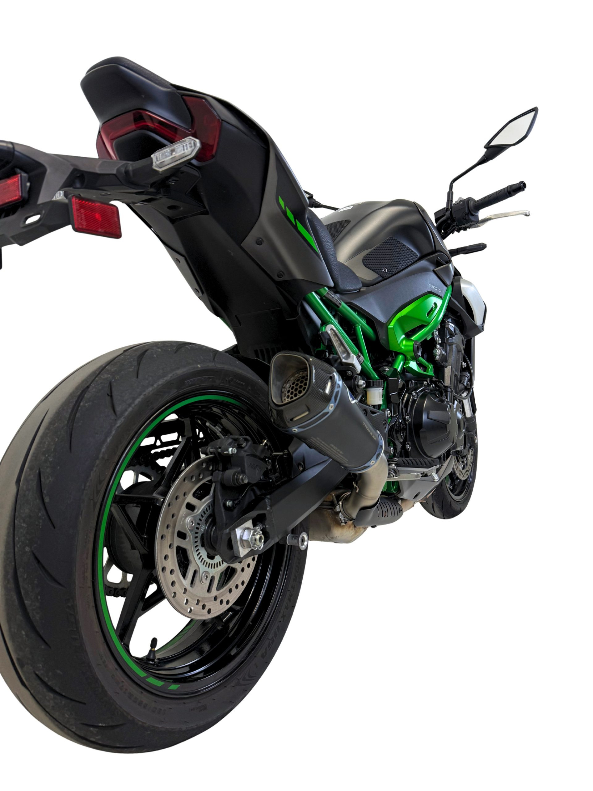 Termignoni Silenciador HEB Titanio Negro con Tapa en Carbono Kawasaki Z900 2024-26