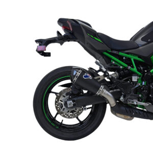 Termignoni Silenciador Relevance Acero Negro con Tapa en Carbono Kawasaki Z900 2024-26
