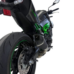Termignoni Silenciador Relevance Acero Negro con Tapa en Carbono Kawasaki Z900 2024-26