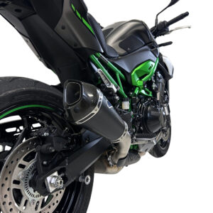 Termignoni Silenciador Relevance Titanio Negro con Tapa en Carbono Kawasaki Z900 2024-26