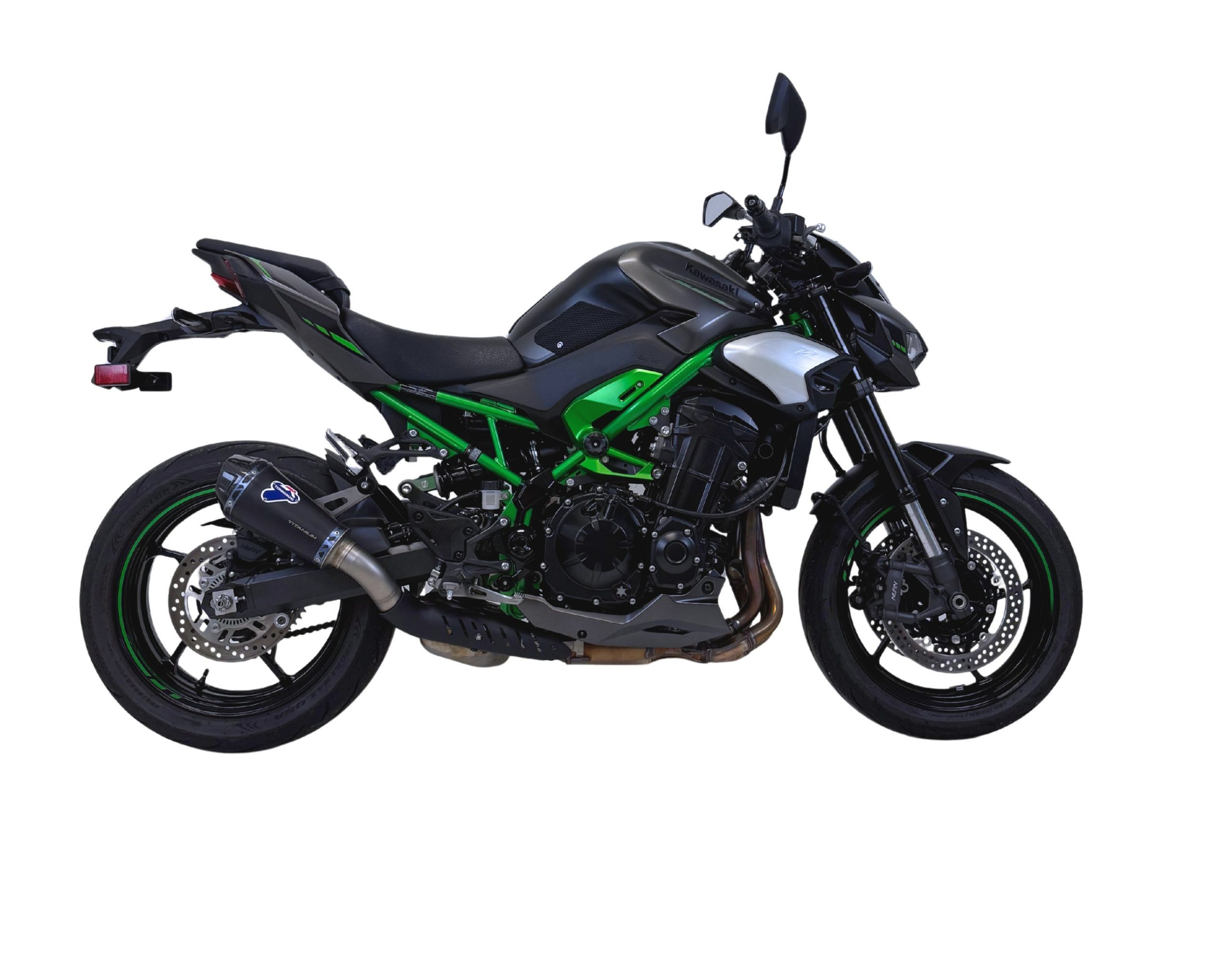 Termignoni Silenciador HEB Titanio Negro con Tapa en Carbono Kawasaki Z900 2024-26