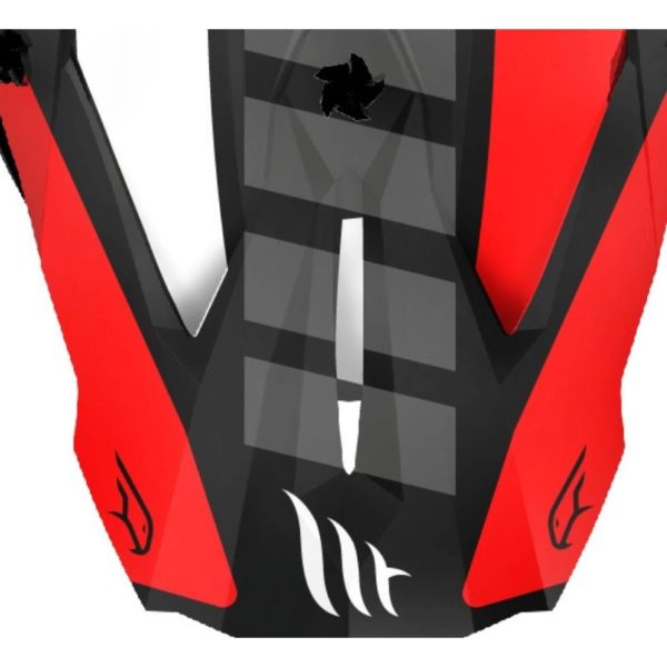 VISERA MX802 FALCON WARRIOR C5 ROJO PERLA BRILLO