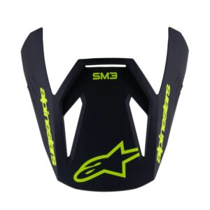 VISERA S-M3 YOUTH RADIUM ECE-06 BLACK YELLOW FLUO GLOSSY