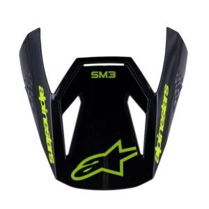 VISERA S-M3 YOUTH RADIUM ECE-06 BLACK YELLOW FLUO MATT