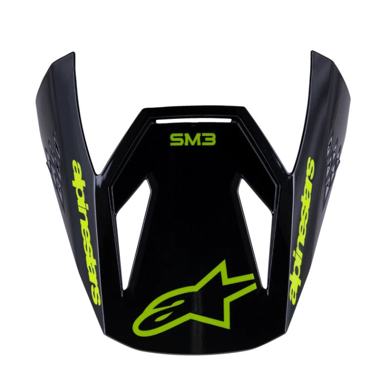 VISERA S-M3 YOUTH RADIUM ECE-06 BLACK YELLOW FLUO MATT