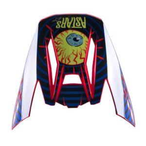 VISERA S-M5 SOLAR FLARE BLACK BLUE RED FLUO GLOSSY