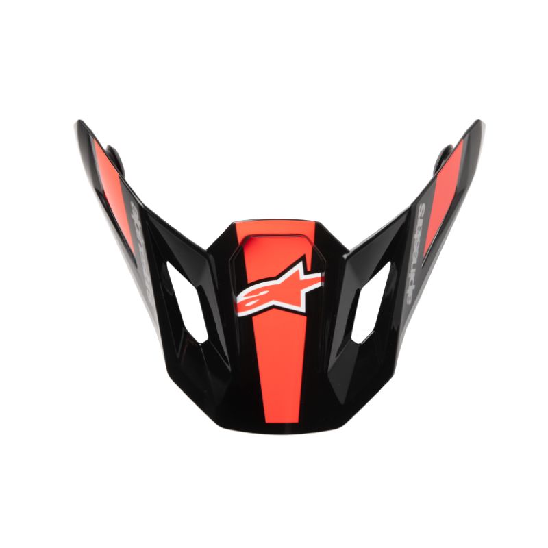VISERA S-M7 RISE ECE-06 BLACK SILVER RED FLUO GLOSSY