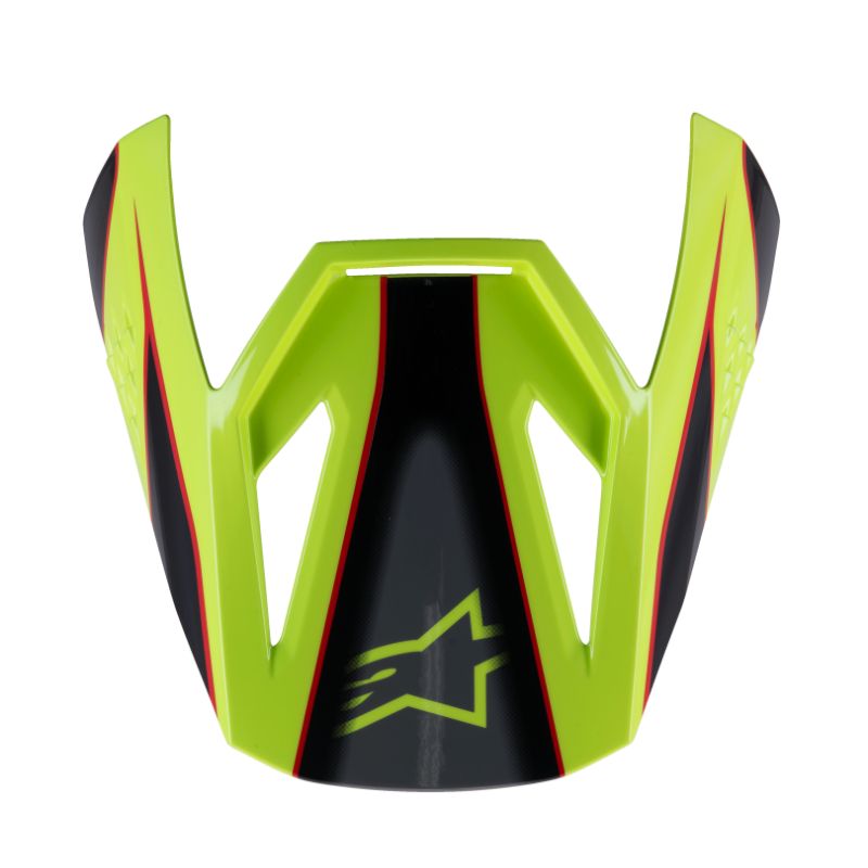 VISERA VISERA S-M3 YOUTH FRAY ECE-06 RED YELLOW FLUO BLACK GLOSSY