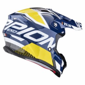 Casco Scorpion VX-16 EVO AIR ANALOG White-Blue-Yellow