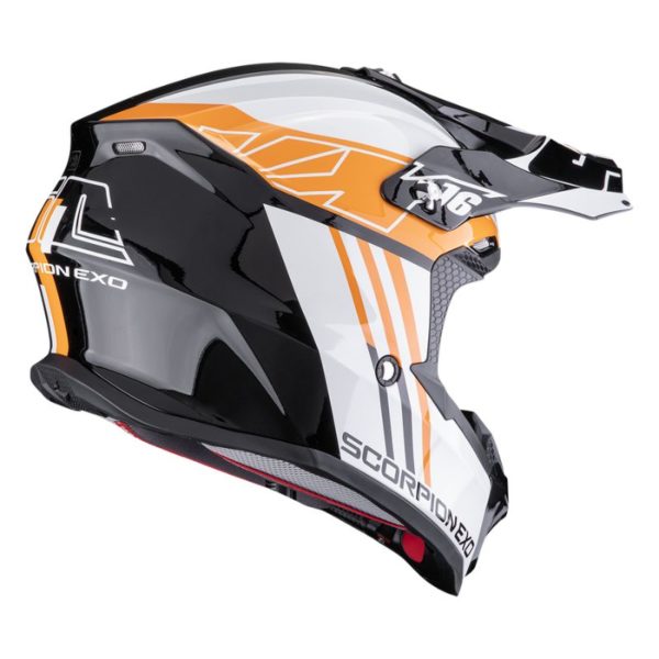 Casco Scorpion VX-16 EVO AIR LIGNES Black-Orange