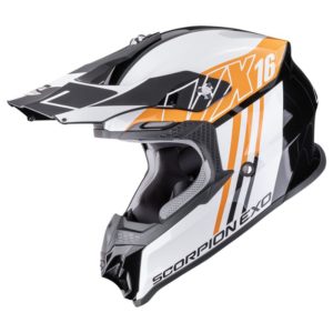 Casco Scorpion VX-16 EVO AIR LIGNES Black-Orange