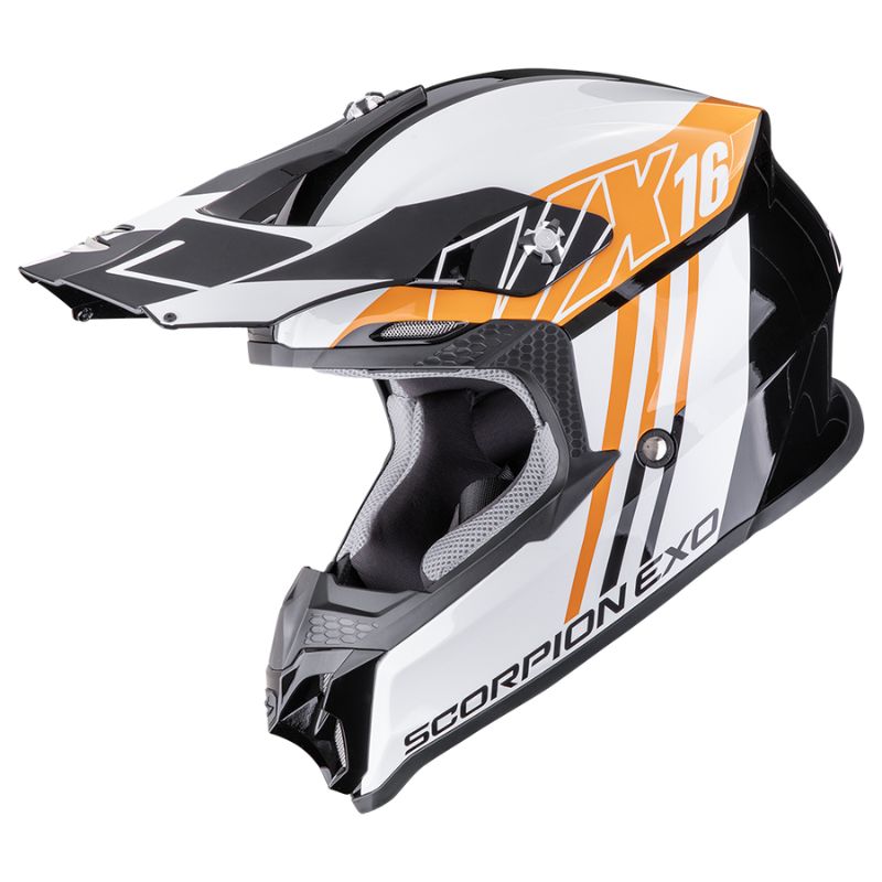 Casco Scorpion VX-16 EVO AIR LIGNES Black-Orange