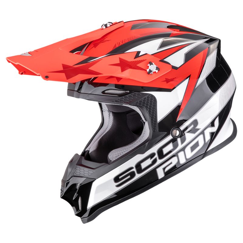 Casco Scorpion VX-16 EVO AIR PATRIOT Black-White-Red