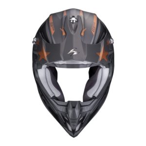 Casco Scorpion VX-16 EVO AIR PATRIOT Silver-Black-Cooper
